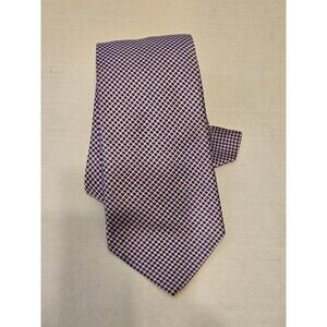 Christian Dior Signature - Men's Purple Diamond 100% Silk Neck Tie 4"W x 58"L